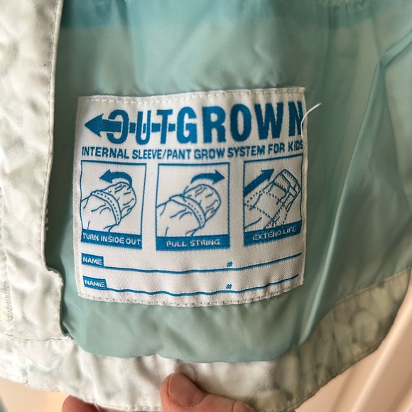 Columbia Girl’s Gray and Teal Patterned Ski Jacket 14/16 - Picture 4 of 8